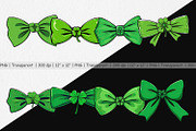 Shamrock Bowtie Clipart, a Graphic by Artnoy (Thumbnail 2 of 5)