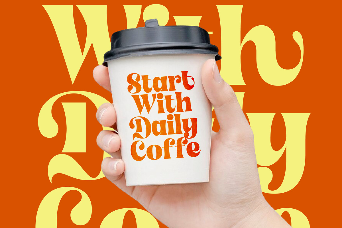 Shyne Roska Groovy Retro Serif, a Serif Font by timelesstype.co (Photo 8 of 20)