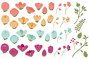 Bohemian Flowers Clipart & Vectors, an Illustration by Amanda Ilkov (Thumbnail 3 of 3)