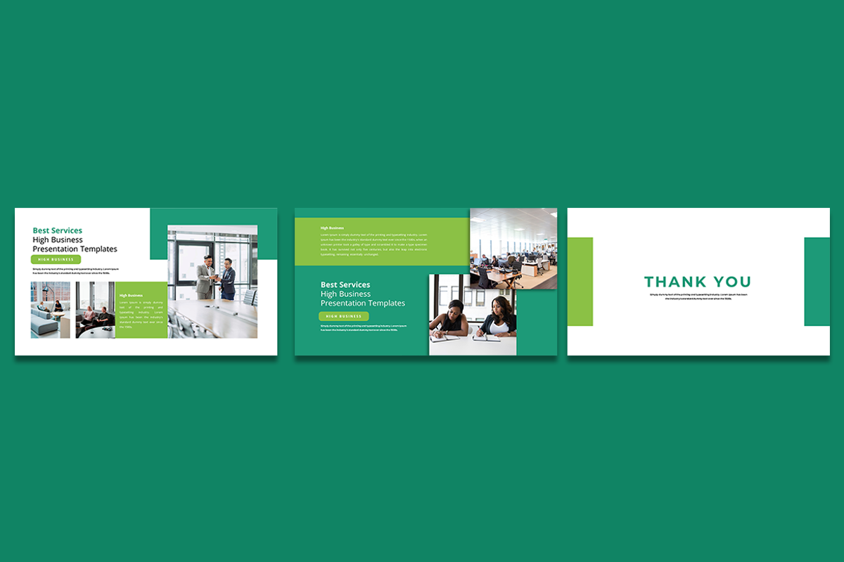 High Business - PowerPoint Template, a Presentation Template by artchiles_design (Photo 4 of 4)