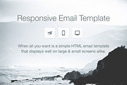Responsive HTML Email Template, an Email Template by Ted Goas (Thumbnail 1 of 2)