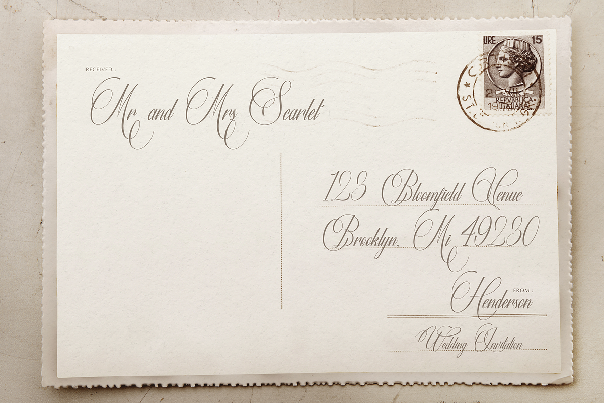 Miss Roderick | Wedding Calligraphy, a Script Font by Denustudios (Photo 8 of 12)