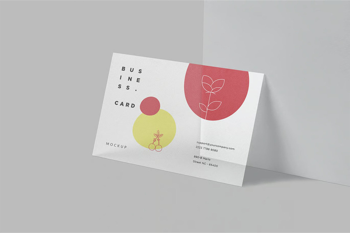 EU Transparent Business Card Mockups, an Advertising Mockup by megostudi0 (Photo 3 of 6)