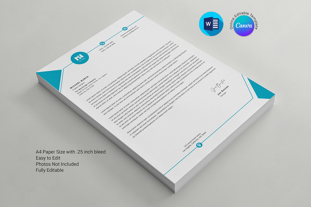 Letterhead, a Stationery Template by DesignDevisers (Photo 6 of 10)