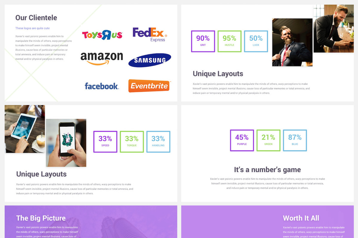 Xylom Clean PowerPoint Template, a Presentation Template by Projectile (Photo 5 of 8)