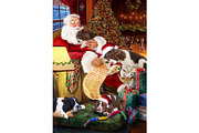 English Springer Spaniel Xmas Art, an Animal Illustration by Art Paradise Studios (Thumbnail 1 of 3)