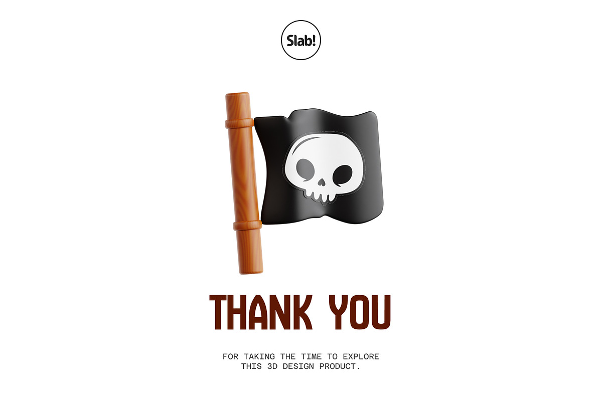 3D Pirates Game Icon, an Object 3D Model by SLAB! Design (Photo 4 of 4)