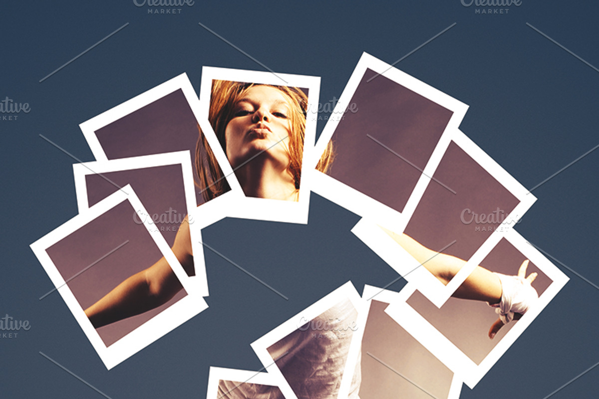 Polaroid Puzzle Photo Frame Template, a Templates & Theme by Design_Fx (Photo 5 of 7)