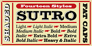 Sutro, a Slab Serif Font by Parkinson Type Design (Thumbnail 1 of 4)