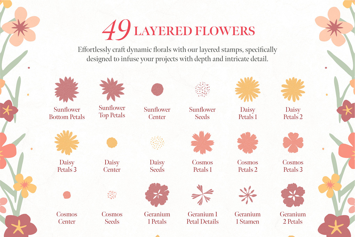 The Mega Floral Composition Kit, a Brush Add-On by Nico-Ng (Photo 18 of 46)