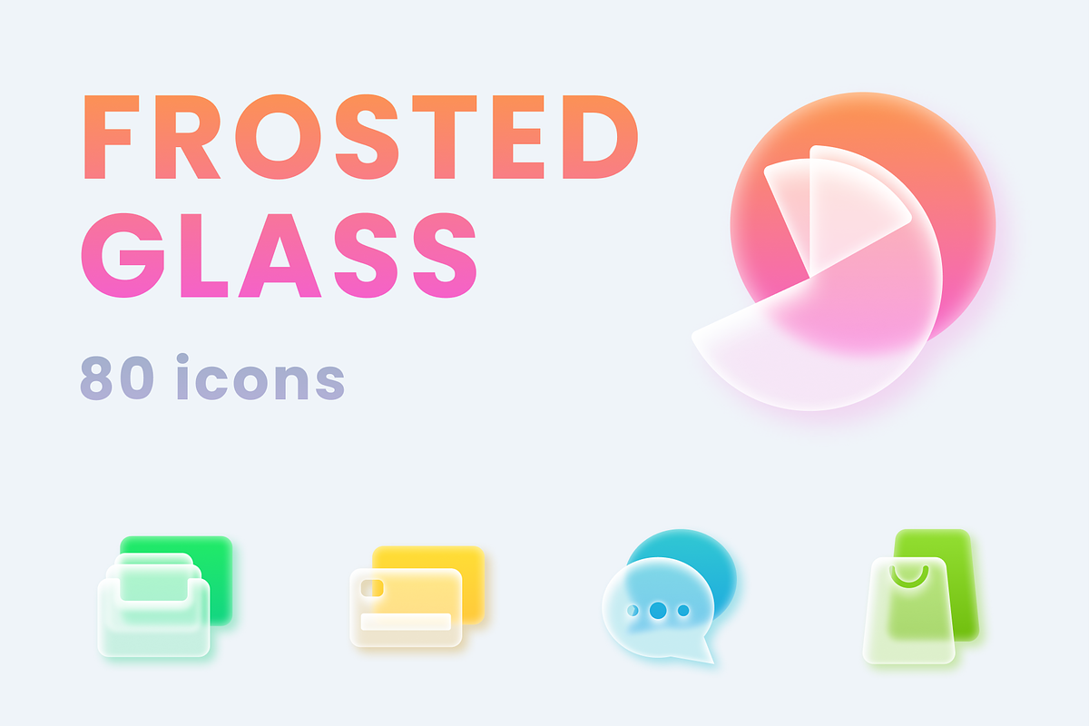 Frosted Glass Icons Set, an Icon by Amazing Custom Icons (Photo 1 of 8)