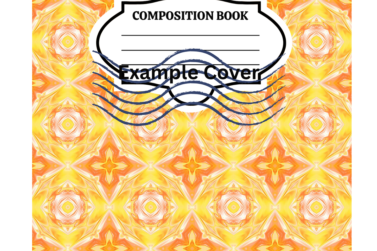 Orange and Yellow Composition Book, a Pattern Graphic by SmallTownDigital (Photo 3 of 3)