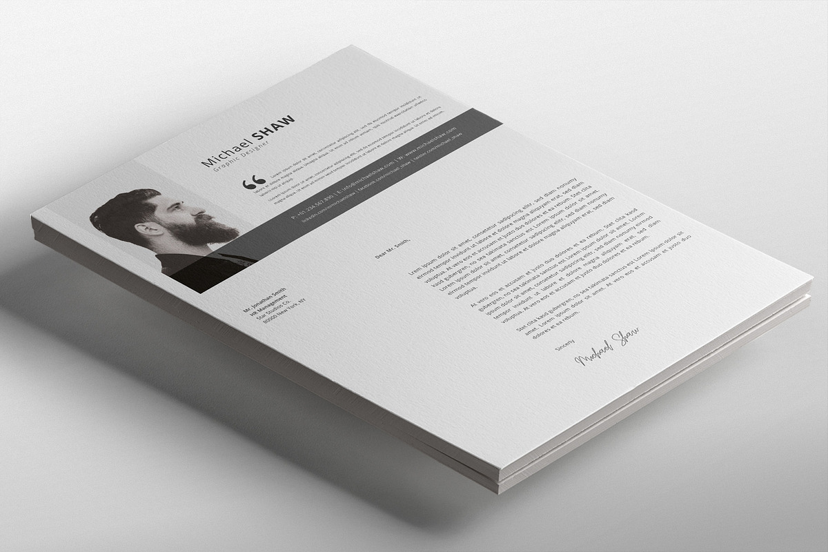Michael Resume Template, a Resume Template by Nina Shaw (Photo 5 of 10)