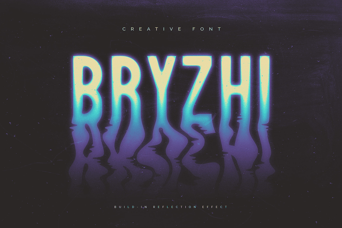 Bryzhi - Creative Font, a Symbol Font by Gleb Guralnyk (Photo 1 of 6)