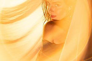 Golden Light Woman Portrait