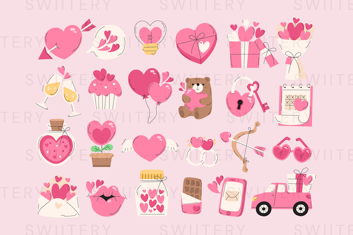 Love Clipart - Swiitery, an Object Illustration by Iconixar & Friends (Photo 2 of 2)