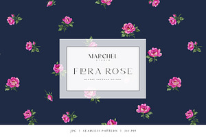 Flora Rose, Watercolor Floral Roses