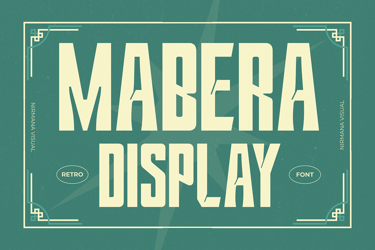Mabera - Branding Logo Font, a Sans Serif Font by Nirmana Visual (Photo 1 of 8)