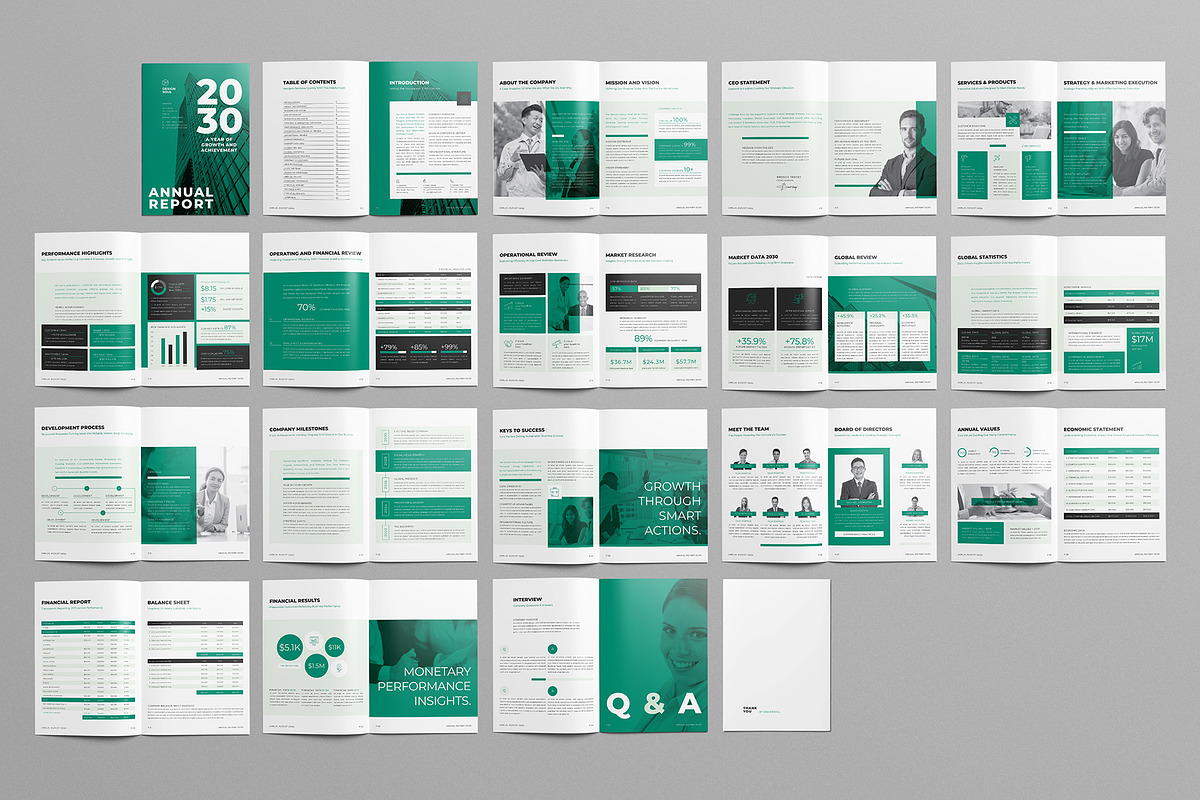 Corporate Annual Report Layout, a Brochure Template by Designsoul14 (Photo 4 of 15)