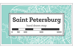 Saint Petersburg Russia City Map