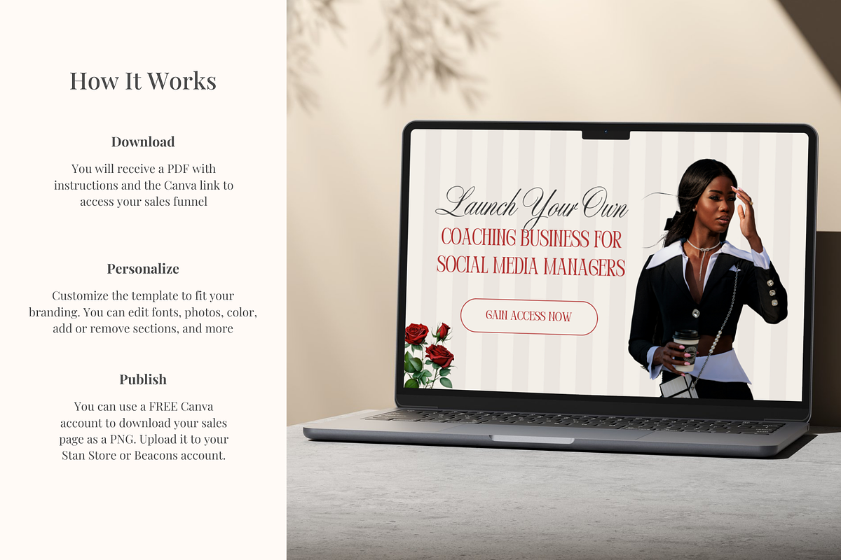 Stan Store Sales Page Template, a Landing Page Template by GlamWebDesigns (Photo 11 of 11)