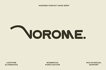 Vorome Logo Sans Font