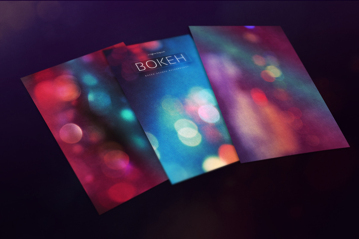 16 Bokeh Grunge Backgrounds V2 preview 3