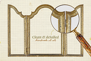 Classic Vintage Frames Cut-Outs, an Object Graphic by The Ephemera Mercadito (Thumbnail 2 of 3)