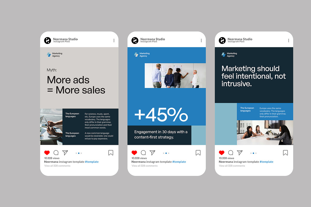 VIRYA | Marketing Agency IG Post, a Social Media Template by Neermana (Photo 3 of 4)