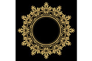 Vintage round frame in retro style, an Illustration by RODINA (Thumbnail 1 of 3)