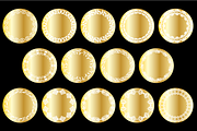 Ornate Gold Circle Frames, a Background Graphic by Melissa Held Designs (Thumbnail 3 of 5)