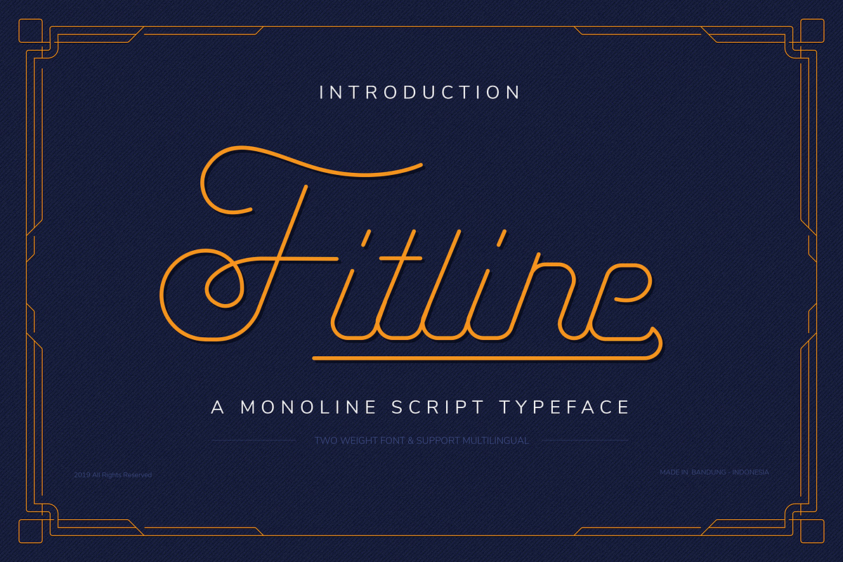 Fitline Script + Badge + Frame