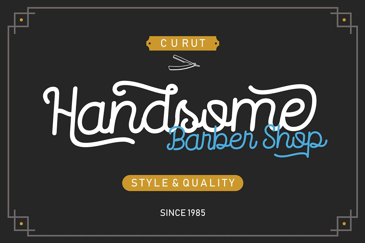 Routerline - Script Monoline Font preview 2