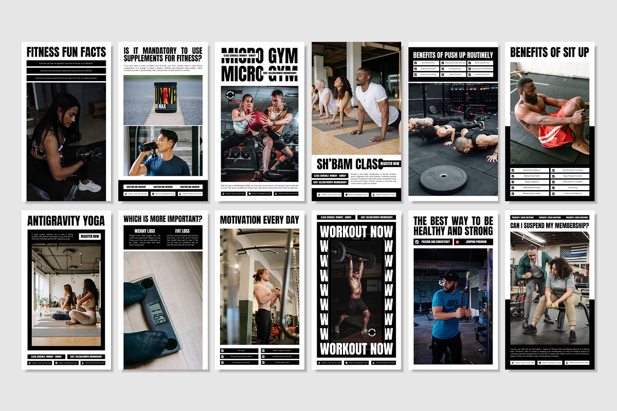 Fitness White Template, a Social Media Template by Kalubuak (Photo 7 of 10)