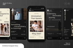 Minimalist Exhibition IG Story, a Social Media Template by Annora Studio