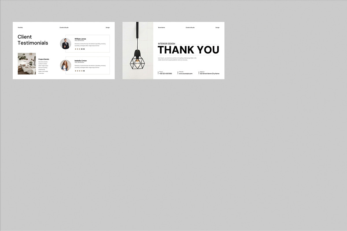 Portfolio Presentation Template, a Presentation Template by Cleffon_Graphic_Studio (Photo 4 of 4)