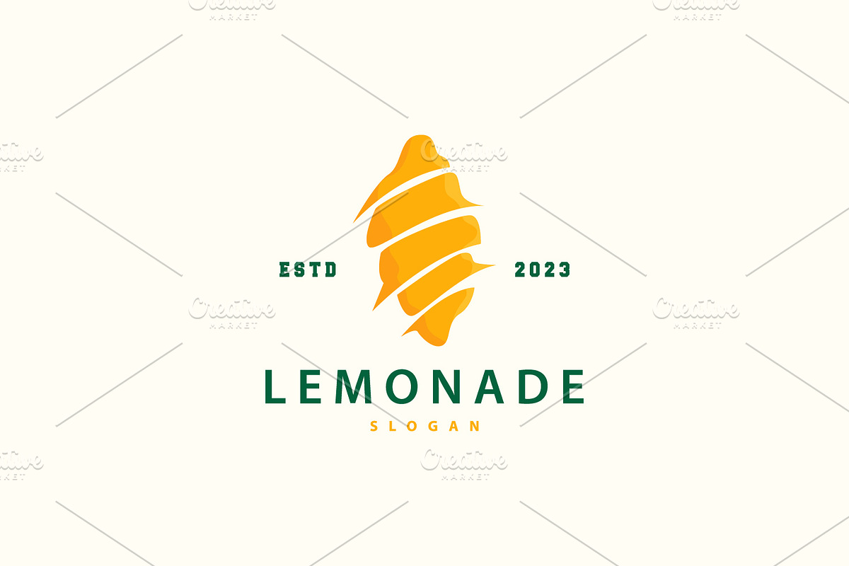 Lemon Logo, Fresh Lemon Juice, a Branding & Logo Template by Maylianaw28