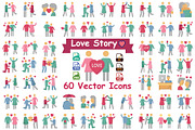 Love Story Vector Icons Pack, an Icon by Vector Portal (Thumbnail 1 of 5)