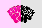 PINK GLOSSY Chrome Effect Photoshop, a Layer Style Add-On by Vermeulen Design Studio (Thumbnail 2 of 4)