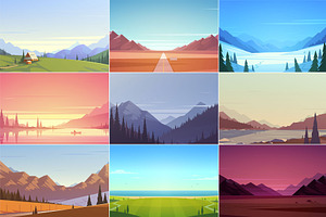 Vector Nature Landscapes