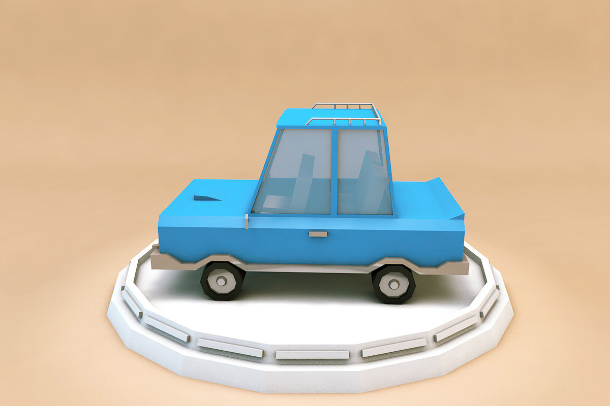 Cartoon Car Set Low Poly 3D Model, a Cars & Vehicle 3D Model by Low Poly Lab (Photo 8 of 13)