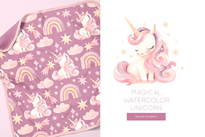 Magical Watercolor Unicorn