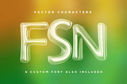 Ballona - 3D Lettering & Font, a Font by MIIM (Thumbnail 4 of 5)