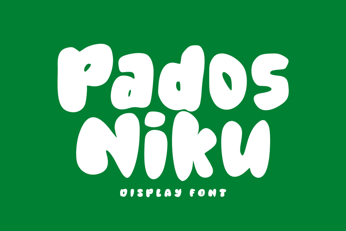 Pados Niku - Display Font, a Handwritten Font by GFRcreative (Photo 1 of 4)