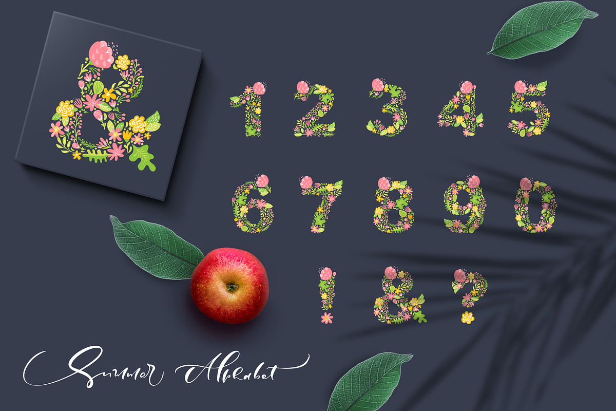 Hand Drawn Summer Flower Alphabet SV, an Object Graphic by Happy Letters (Photo 4 of 6)