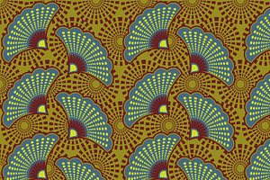 African wax print pattern, a Pattern Graphic by ThaiByGaew