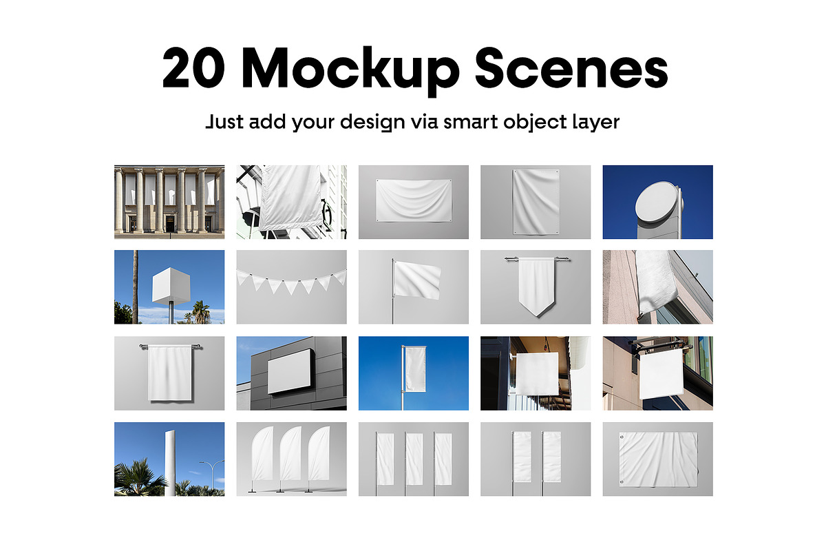 Signage Mockups vol.4 - Flag Mockups, an Advertising Mockup by MockupForest (Photo 2 of 10)