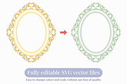Oval Ornamental Frame Vector Bundle, a Decorative Illustration by Kusumaillustration (Thumbnail 2 of 16)