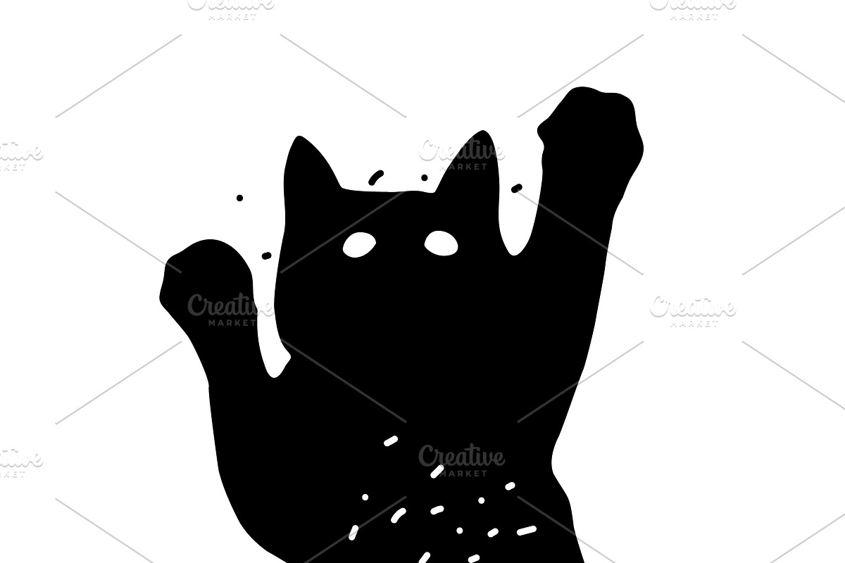 Cat svg, Funny Cats Vector Cut Files, an Animal Illustration by Watercolor_Vector Graphic (Photo 8 of 25)
