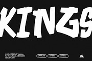 Kings - Bold Display Typeface, a Sans Serif Font by ZAL STUDIO (Thumbnail 1 of 3)